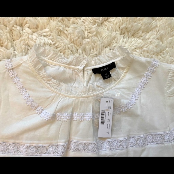 NWT J. Crew peplum top. Size M - Picture 4 of 6